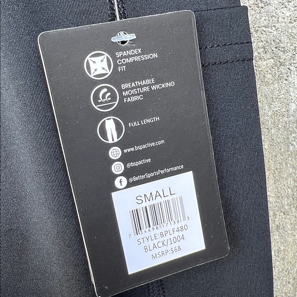 BSP Women's Spandex Flare Pants with Pockets Gym Workout Leggings NWT $68 - Picture 4 of 11